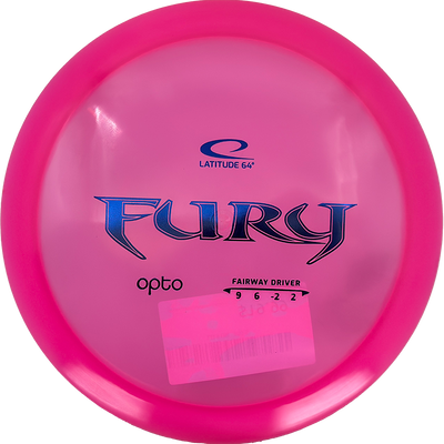 Latitude 64 Fury Latitude 64 Fury - Opto / 176g - Pink (Blue Foil) - Skyline Disc Golf