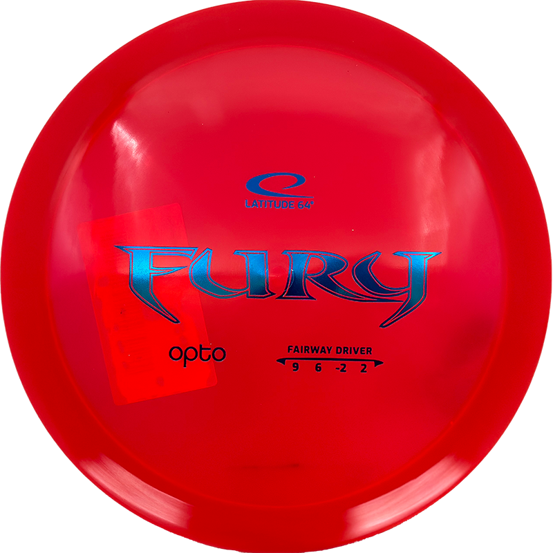 Latitude 64 Fury Latitude 64 Fury - Opto / 176g - Red (Blue Foil) - Skyline Disc Golf