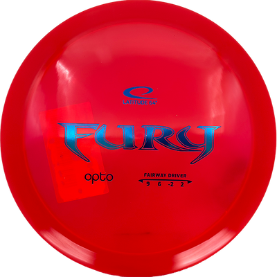 Latitude 64 Fury Latitude 64 Fury - Opto / 176g - Red (Blue Foil) - Skyline Disc Golf