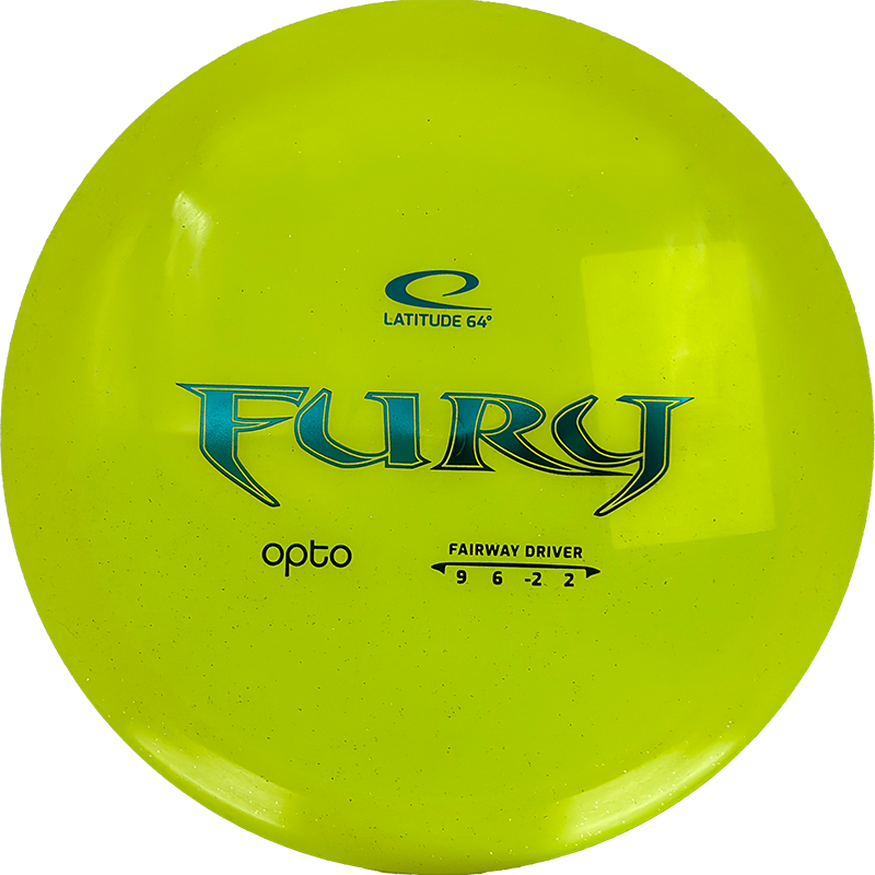 Latitude 64 Fury Latitude 64 Fury - Opto / 176g - Yellow (Blue Green Foil) - Skyline Disc Golf