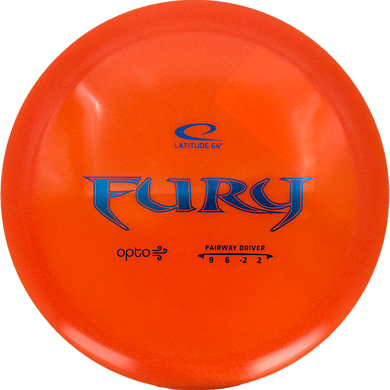 Latitude 64 Fury Latitude 64 Fury - Opto Air / 158g - Orange (Blue Foil) - Skyline Disc Golf