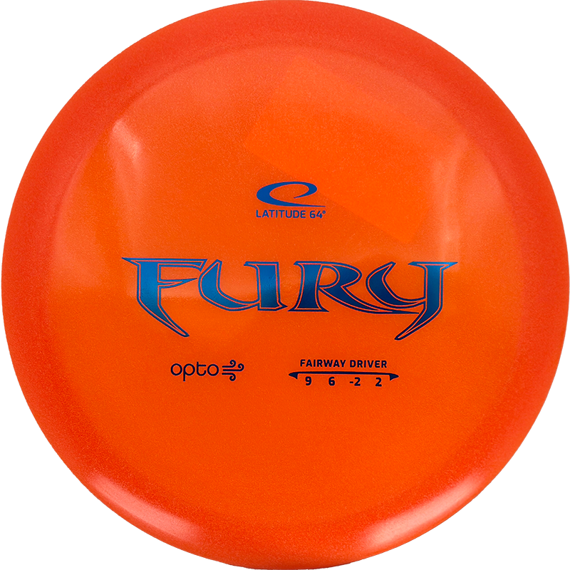 Latitude 64 Fury Latitude 64 Fury - Opto Air / 159g - Orange (Blue Foil) - Skyline Disc Golf