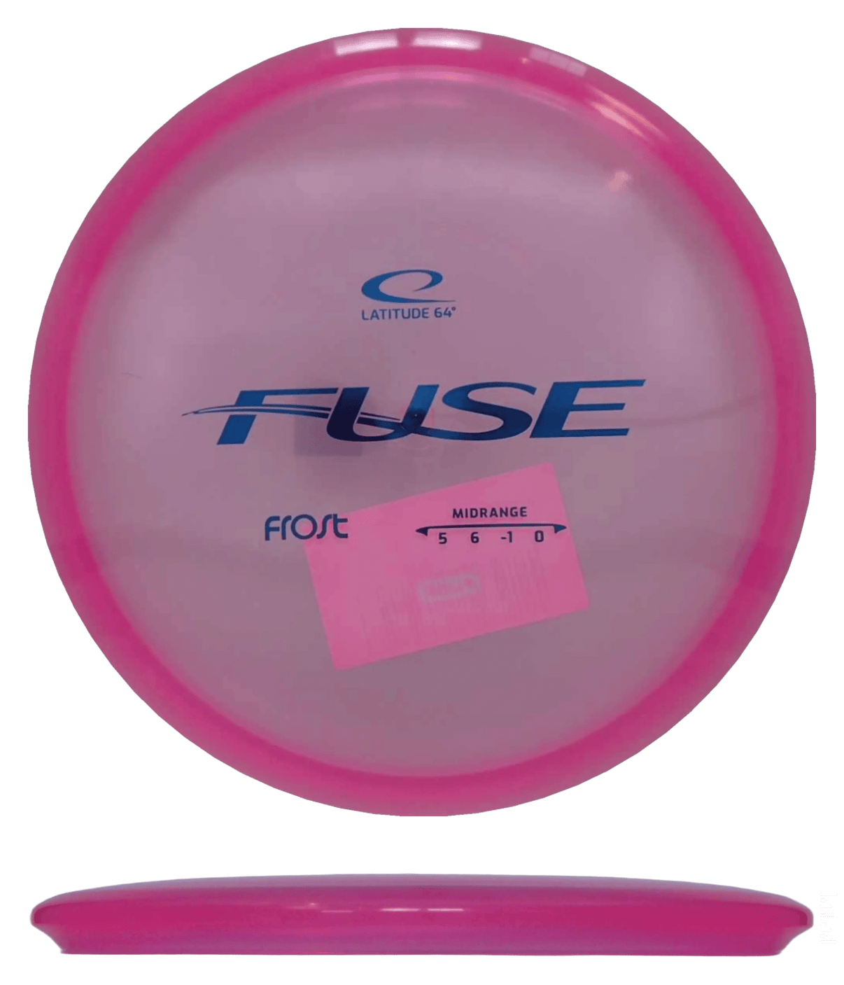 177g - Pink (Blue) Frost Latitude 64 Fuse - Skyline Disc Golf