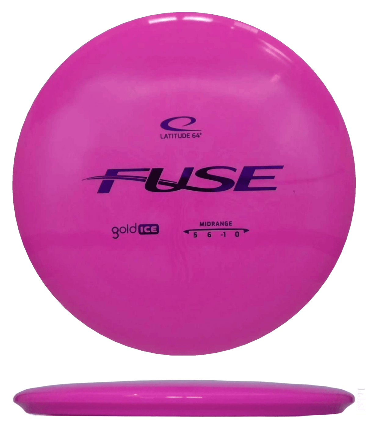 177g - Pink (Magenta Foil) Gold Ice Latitude 64 Fuse - Skyline Disc Golf