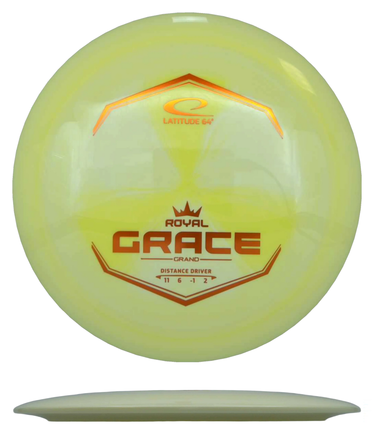 Latitude 64 Grace - Royal Grand / 174g - Lemon (Orange Foil) - Skyline Disc Golf