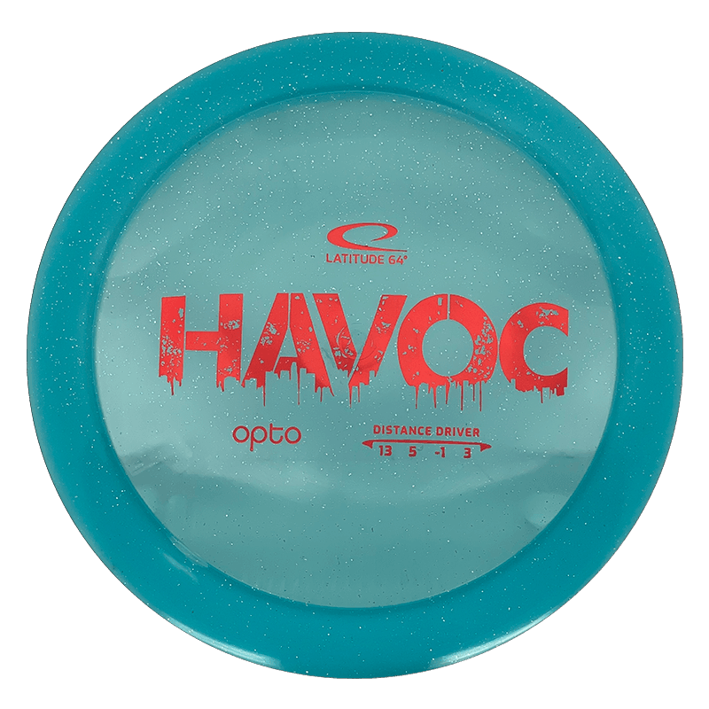 Latitude 64 Havoc Latitude 64 Havoc - Opto / 173g - Blue Glitter (Red Foil) - Skyline Disc Golf