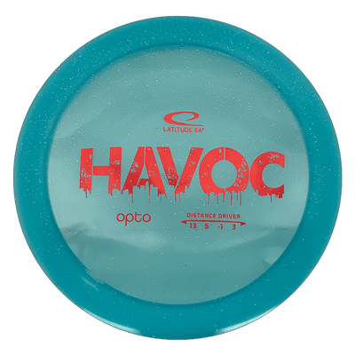 Latitude 64 Havoc Latitude 64 Havoc - Opto / 173g - Blue Glitter (Red Foil) - Skyline Disc Golf