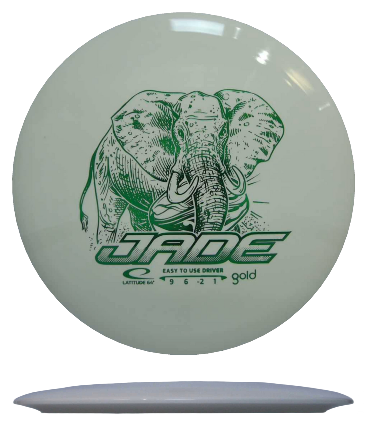 Latitude 64 Jade - Gold / 158g - White (Green Foil) - Skyline Disc Golf