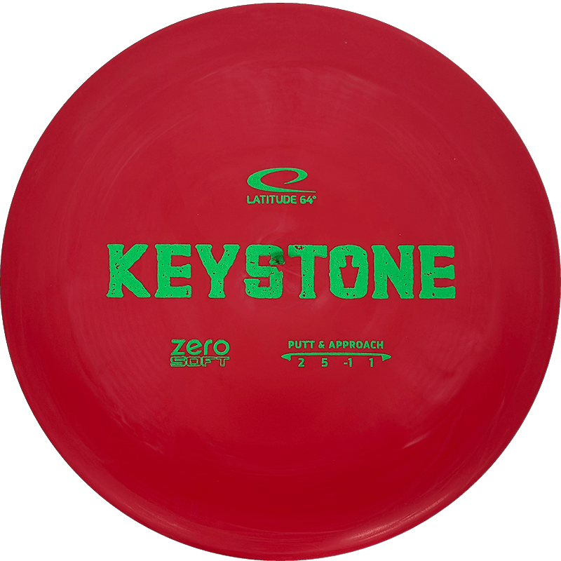 Latitude 64 Keystone Latitude 64 Keystone - Zero Soft / 173g - Red (Green) - Skyline Disc Golf