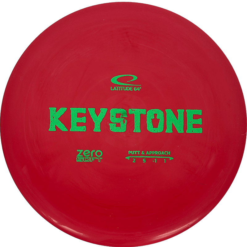 Latitude 64 Keystone Latitude 64 Keystone - Zero Soft / 175g - Red (Green) - Skyline Disc Golf