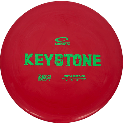 Latitude 64 Keystone Latitude 64 Keystone - Zero Soft / 175g - Red (Green) - Skyline Disc Golf