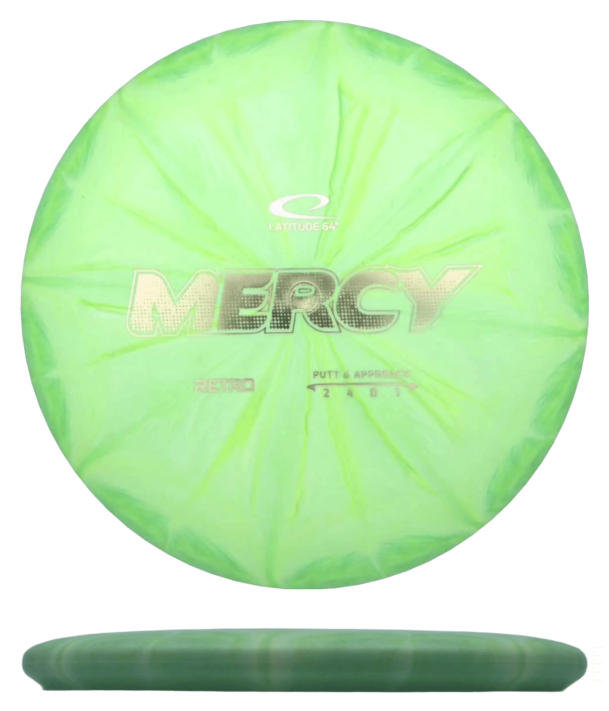 Latitude 64 Mercy - Retro / 176g - Green (Gold) *1007* - Skyline Disc Golf