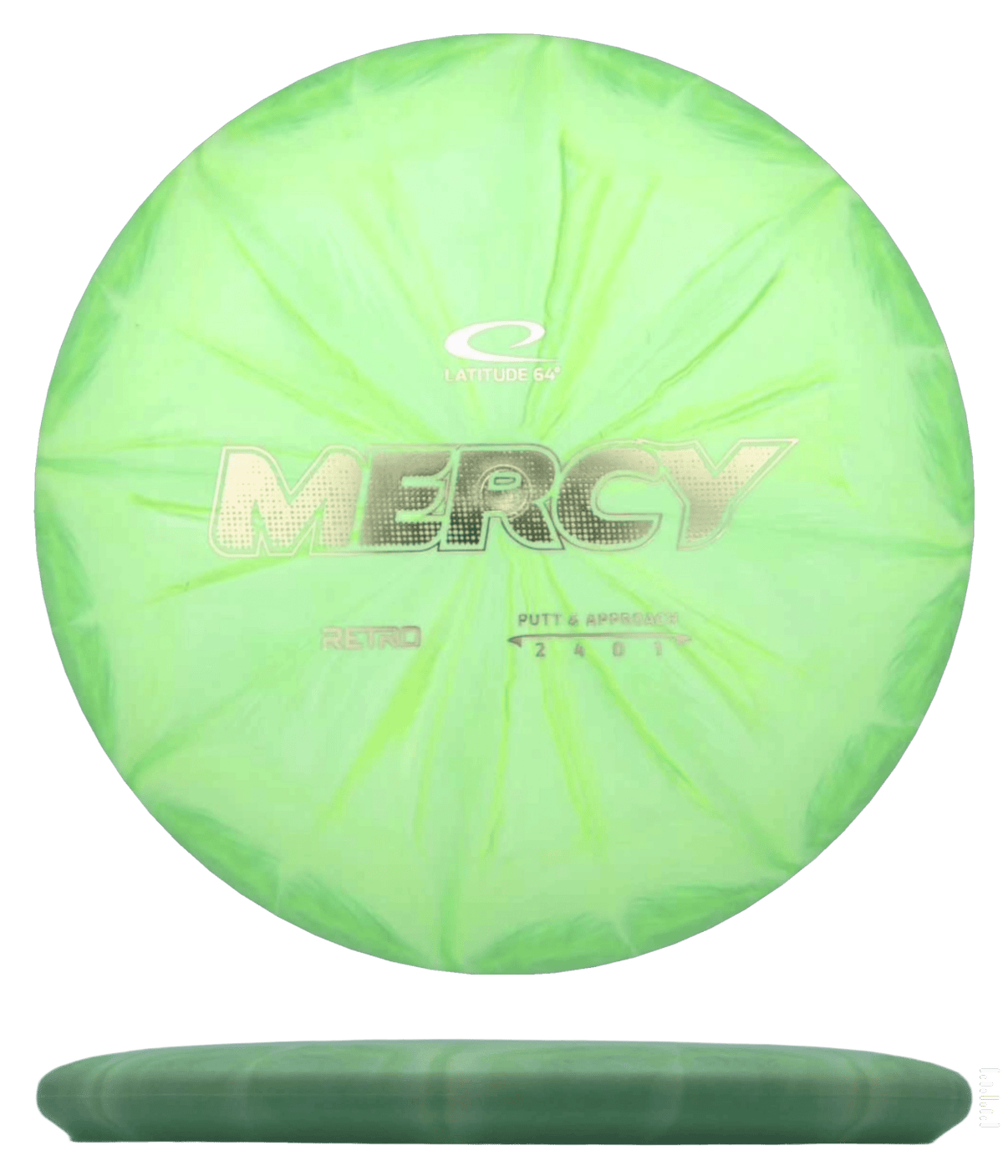 176g - Green (Gold) *1007* Retro Latitude 64 Mercy - Skyline Disc Golf