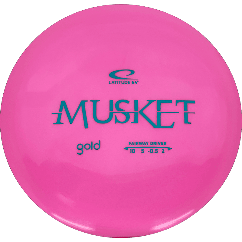 Latitude 64 Musket Latitude 64 Musket - Gold / 169g - Pink (Teal Foil) - Skyline Disc Golf