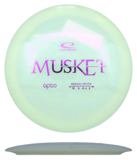 Latitude 64 Musket - Opto / 174g - White (Magenta Foil) - Skyline Disc Golf