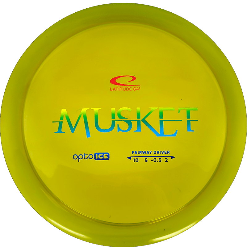 Latitude 64 Musket Latitude 64 Musket - Opto Ice / 175g - Mustard Yellow (Rainbow) - Skyline Disc Golf