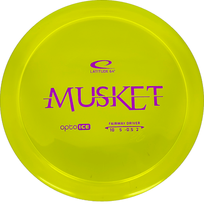 Latitude 64 Musket Latitude 64 Musket - Opto Ice / 175g - Yellow (Magenta) - Skyline Disc Golf