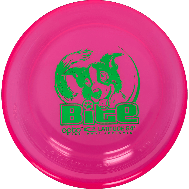 Latitude 64 Opto Bite - 154g - Pink (Green Foil) - Skyline Disc Golf