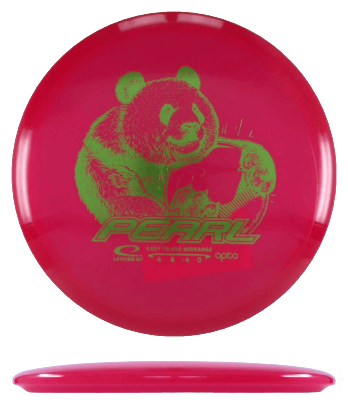 153g - Red (Yellow Green Foil) Opto Latitude 64 Pearl - Skyline Disc Golf