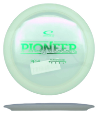 Latitude 64 Pioneer - Opto / 174g - White (Green Foil) - Skyline Disc Golf