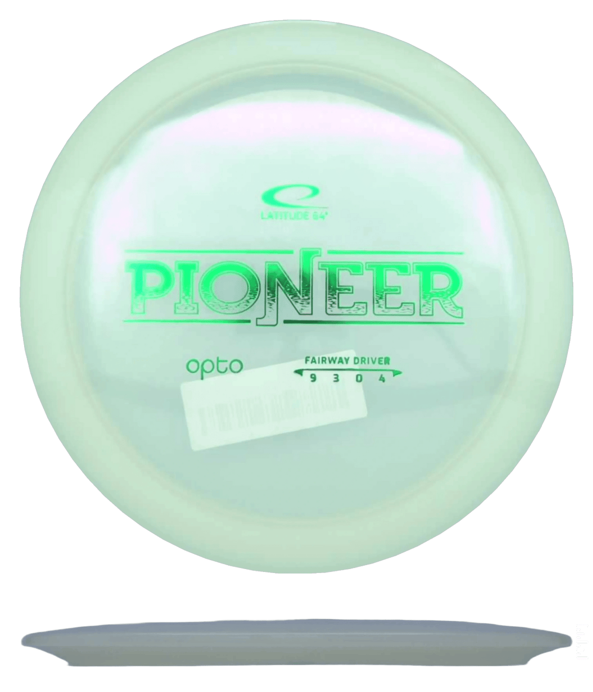 174g - White (Green Foil) Opto Latitude 64 Pioneer - Skyline Disc Golf