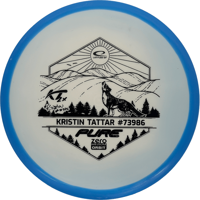 Latitude 64 Pure Latitude 64 Pure - Zero Medium Orbit - Kristin Tattar Tour Series / 173g - Blue (Black) *1062* - Skyline Disc Golf