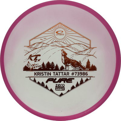 Latitude 64 Pure Latitude 64 Pure - Zero Medium Orbit - Kristin Tattar Tour Series / 176g - Rose Pink (Orange Foil) *1060* - Skyline Disc Golf