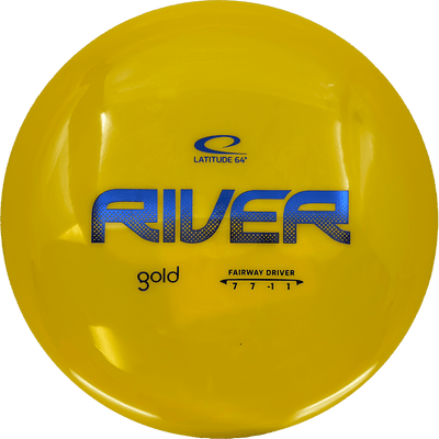 Latitude 64 River Latitude 64 River - Gold / 173g - Yellow (Blue Foil) - Skyline Disc Golf