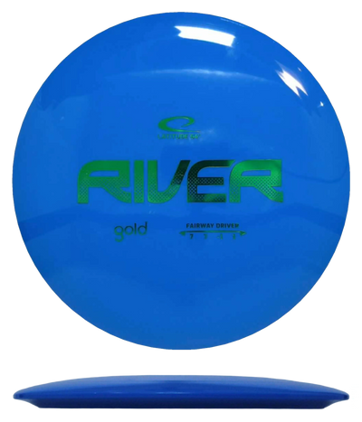 Latitude 64 River - Gold / 168g - Blue (Green Foil) - Skyline Disc Golf