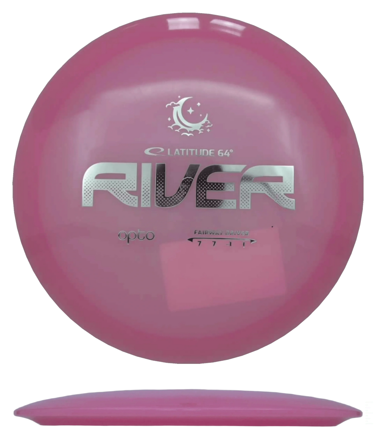 Latitude 64 River - Opto Moonshine / 174g - Pink (Silver Foil) - Skyline Disc Golf