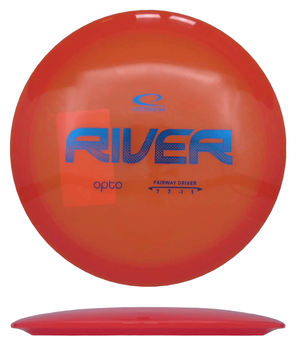173g - Orange (Blue Foil) Opto Latitude 64 River - Skyline Disc Golf