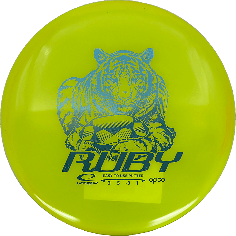 157g - Yellow (Sky Blue Green Foil) Opto Latitude 64 Ruby - Skyline Disc Golf