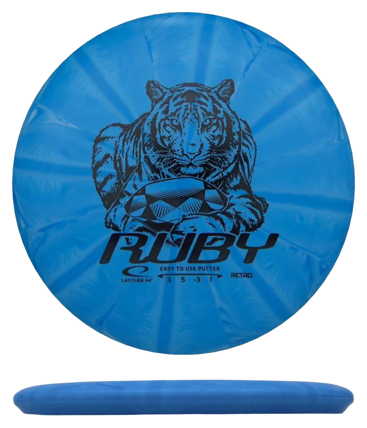 Latitude 64 Ruby - Retro Burst / 158g - Blue Burst (Black) *127* - Skyline Disc Golf