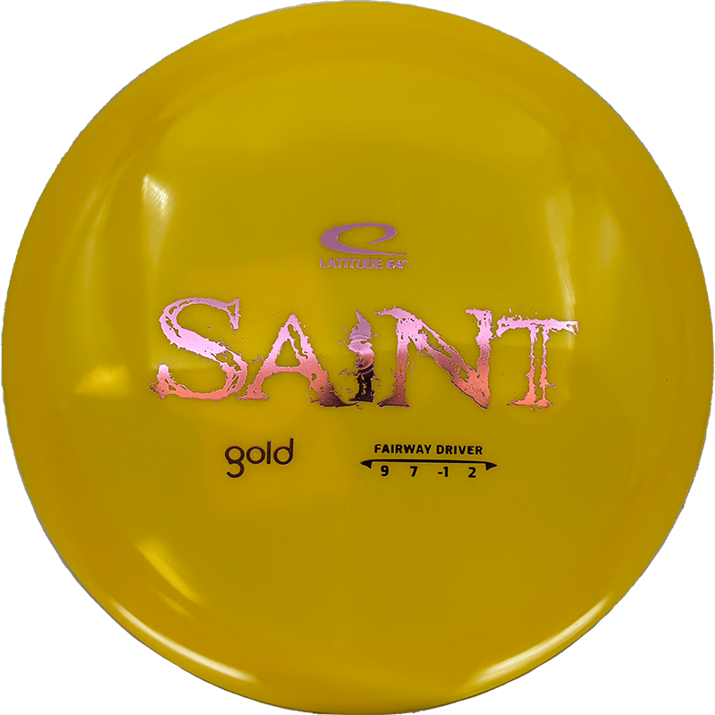 Latitude 64 Saint Latitude 64 Saint - Gold / 169g - Yellow (Pink Foil) - Skyline Disc Golf