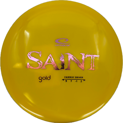 Latitude 64 Saint Latitude 64 Saint - Gold / 169g - Yellow (Pink Foil) - Skyline Disc Golf