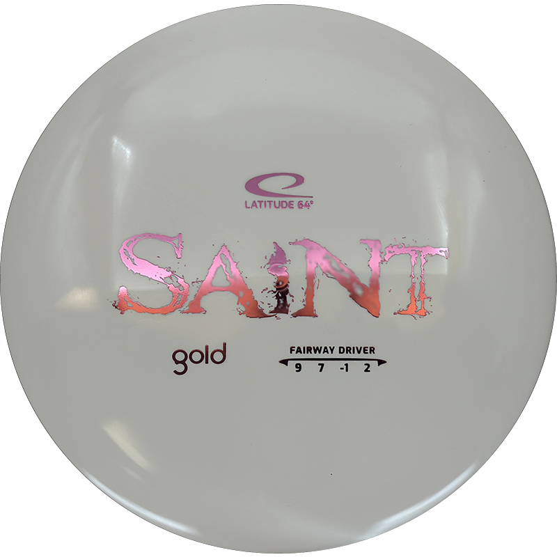 Latitude 64 Saint Latitude 64 Saint - Gold / 170g - White (Pink Foil) - Skyline Disc Golf