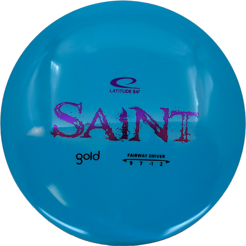 Latitude 64 Saint Latitude 64 Saint - Gold / 176g - Sky Blue (Purple Foil) - Skyline Disc Golf