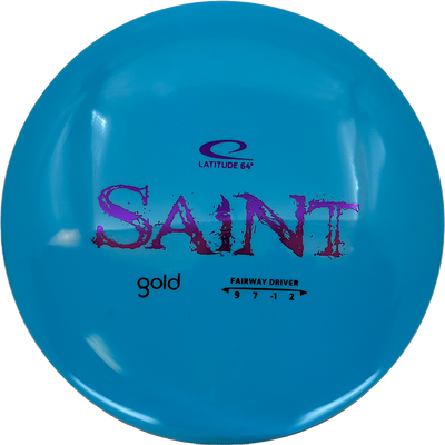 Latitude 64 Saint Latitude 64 Saint - Gold / 176g - Sky Blue (Purple Foil) - Skyline Disc Golf