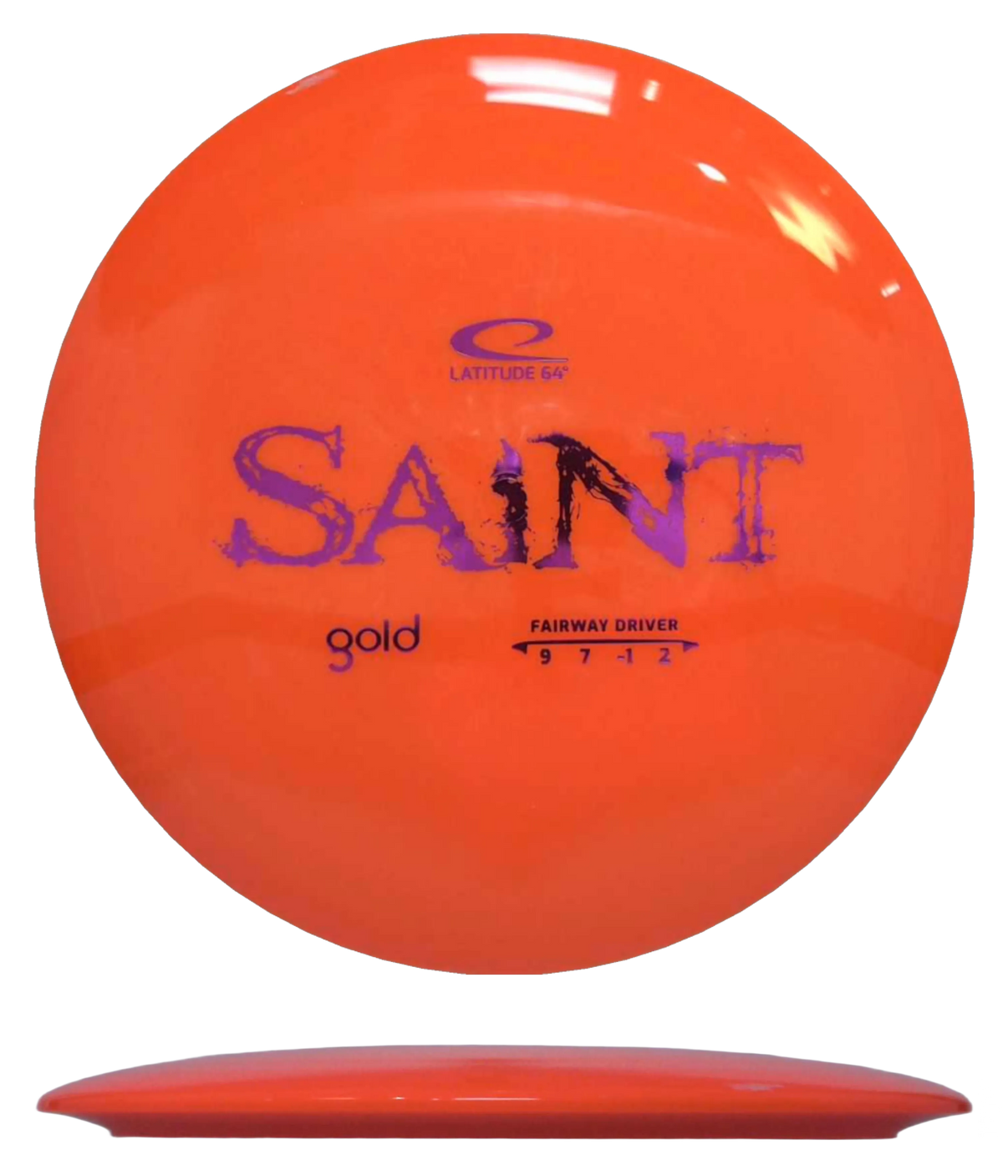 Latitude 64 Saint - Gold / 173g - Orange (Magenta Foil) - Skyline Disc Golf