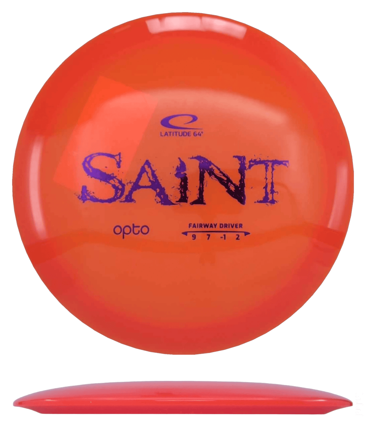 174g - Orange (Purple Foil) Opto Latitude 64 Saint - Skyline Disc Golf