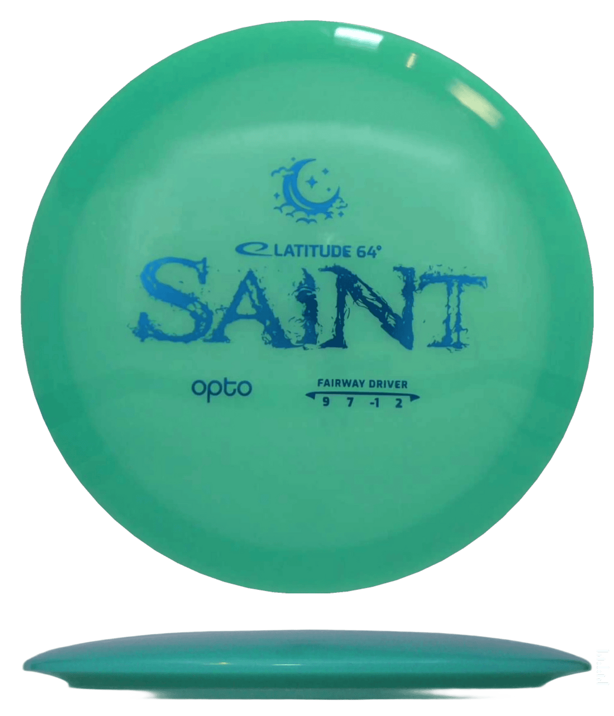 174g - Seafoam (Blue Foil) Opto Moonshine Latitude 64 Saint - Skyline Disc Golf