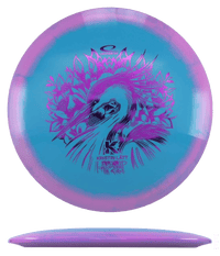174g - Sky Blue w/ Pink Rim (Magenta Foil) Gold Orbit - Kristin Latt Team Series Latitude 64 Saint Pro - Skyline Disc Golf