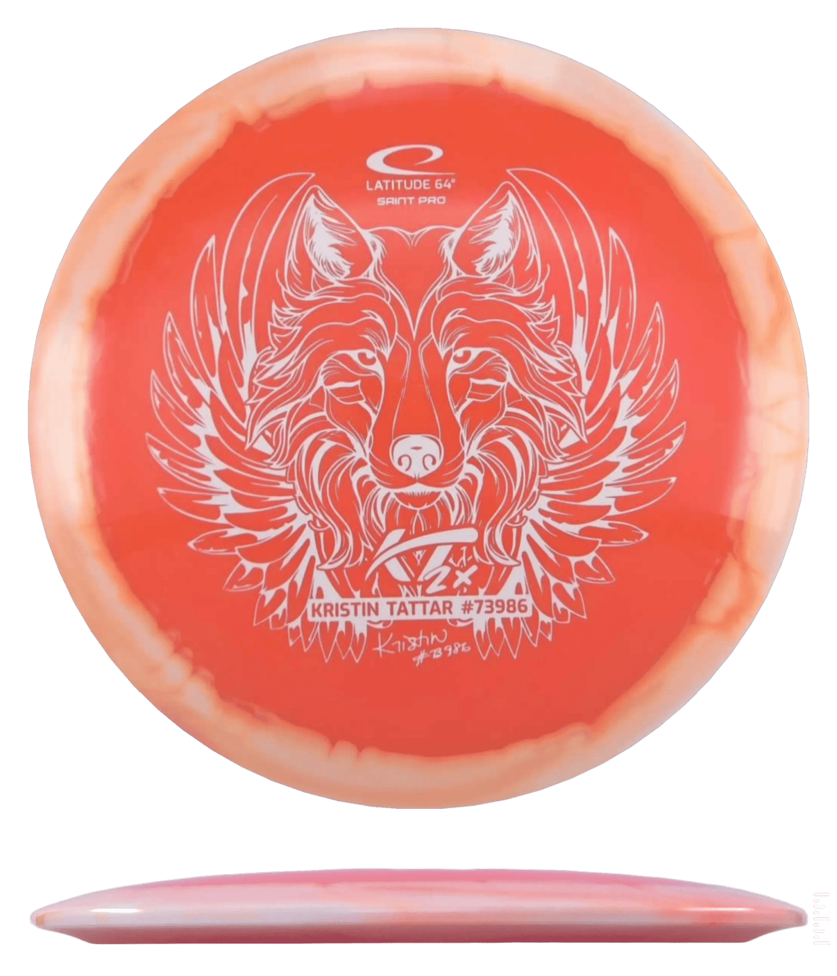 175g - Orange (White) Gold Orbit - Kristin Latt Team Series Latitude 64 Saint Pro - Skyline Disc Golf