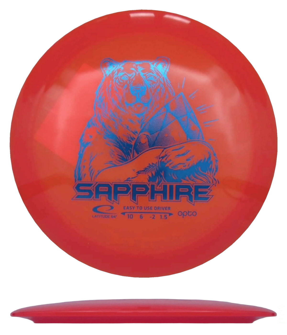 Latitude 64 Sapphire - Opto / 160g - Orange (Blue Foil) - Skyline Disc Golf