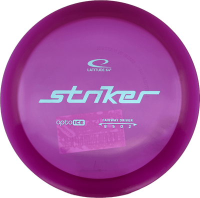 Latitude 64 Striker Latitude 64 Striker - Opto Ice / 173g - Red Wine (Sky Blue Foil) *002* - Skyline Disc Golf