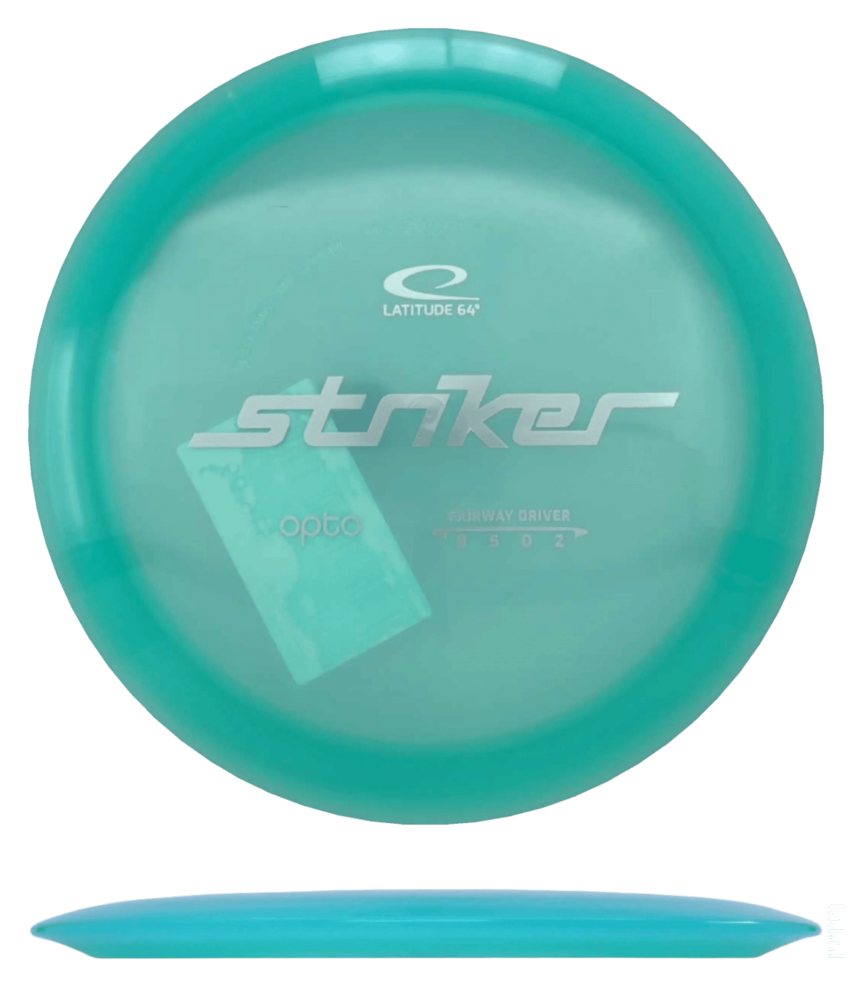 174g - Seafoam (Silver) Opto Latitude 64 Striker - Skyline Disc Golf