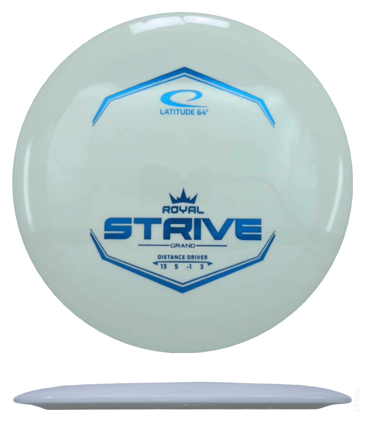 Latitude 64 Strive - Royal Grand / 176g - White (Blue Foil) - Skyline Disc Golf