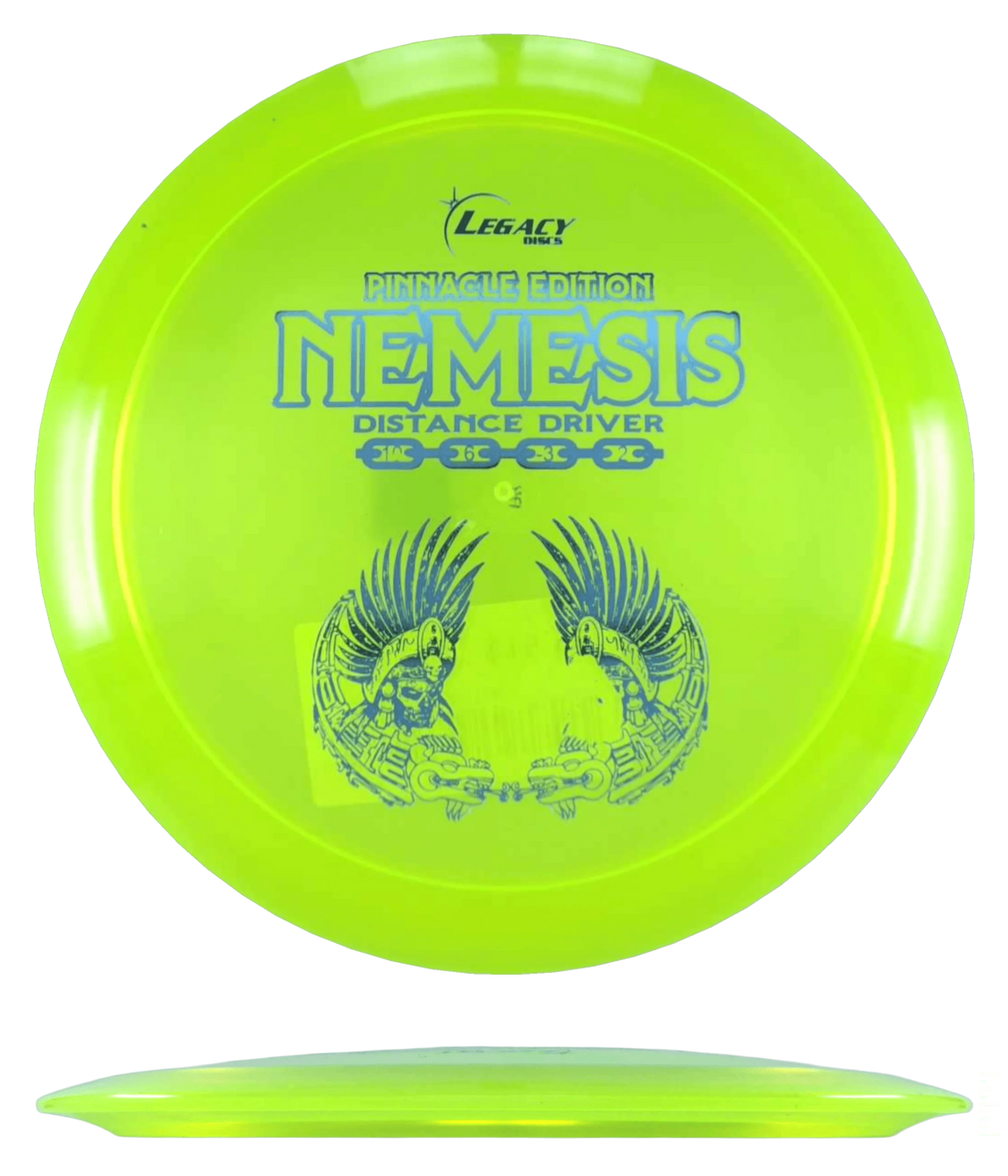 Legacy Nemesis - Pinnacle / 174g - Highlighter Yellow (Sky Blue Foil) - Skyline Disc Golf