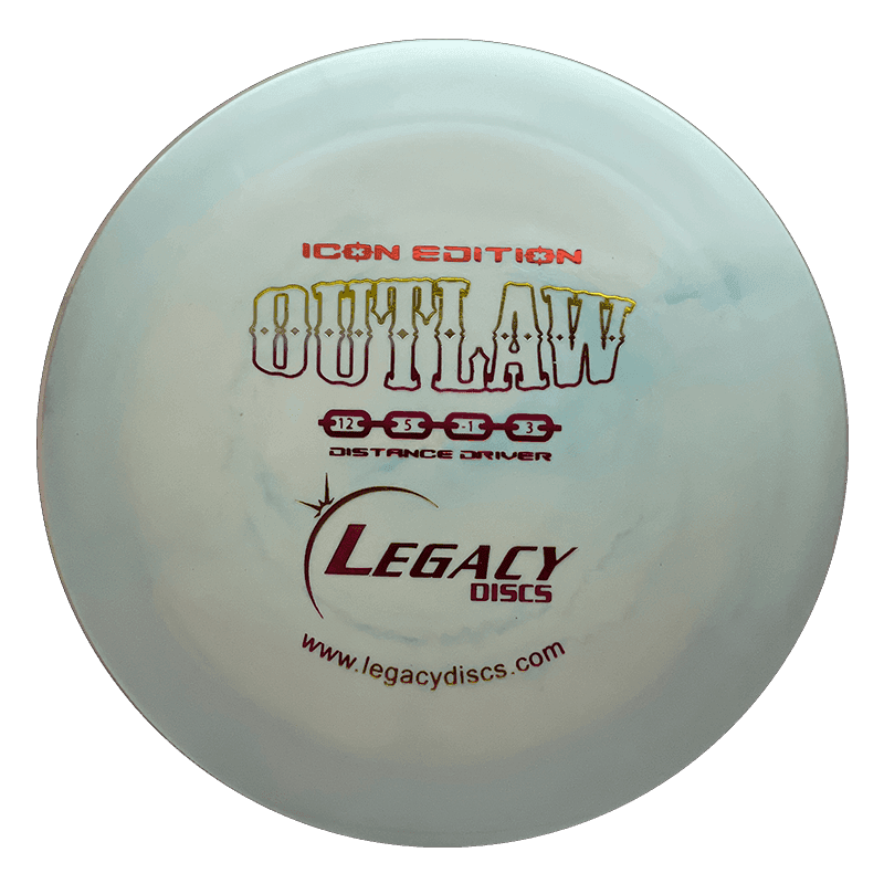 Legacy Outlaw - Icon / 174g - White/Blue Marble (Rainbow) - Skyline Disc Golf