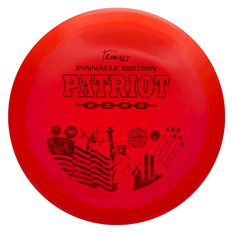 175g - Red (Red Shatter) Pinnacle Legacy Patriot - Skyline Disc Golf